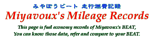 Title - Mileage Records